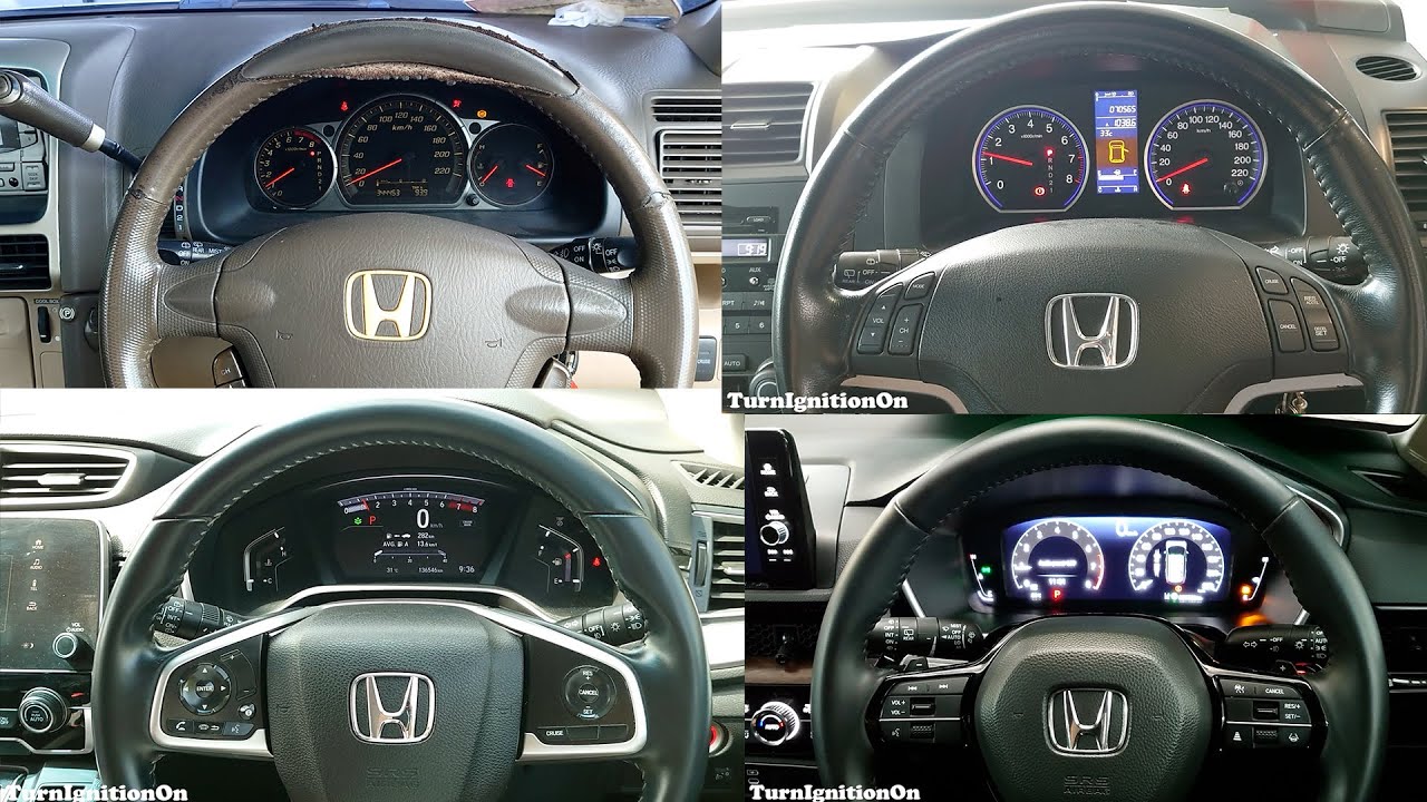 Evolution of Honda CR-V Startups Compilation