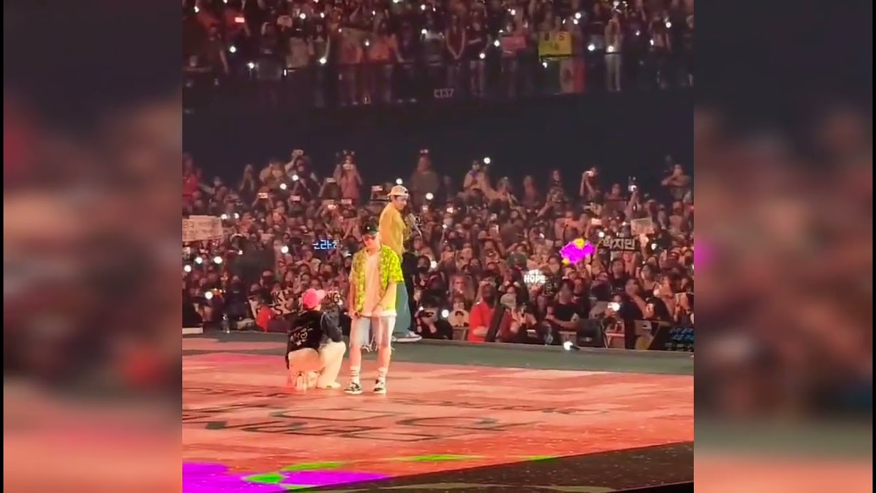 BTS reaction to ARMY men screaming at PTD on Stage - Las Vegas D-3 | 220415 | #bts #army #btsconcert
