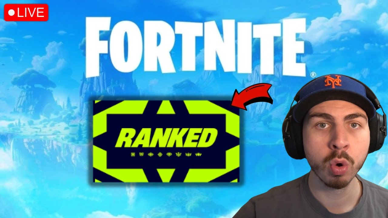 🔴LIVE - Zero Build UNREAL Ranked Fortnite!