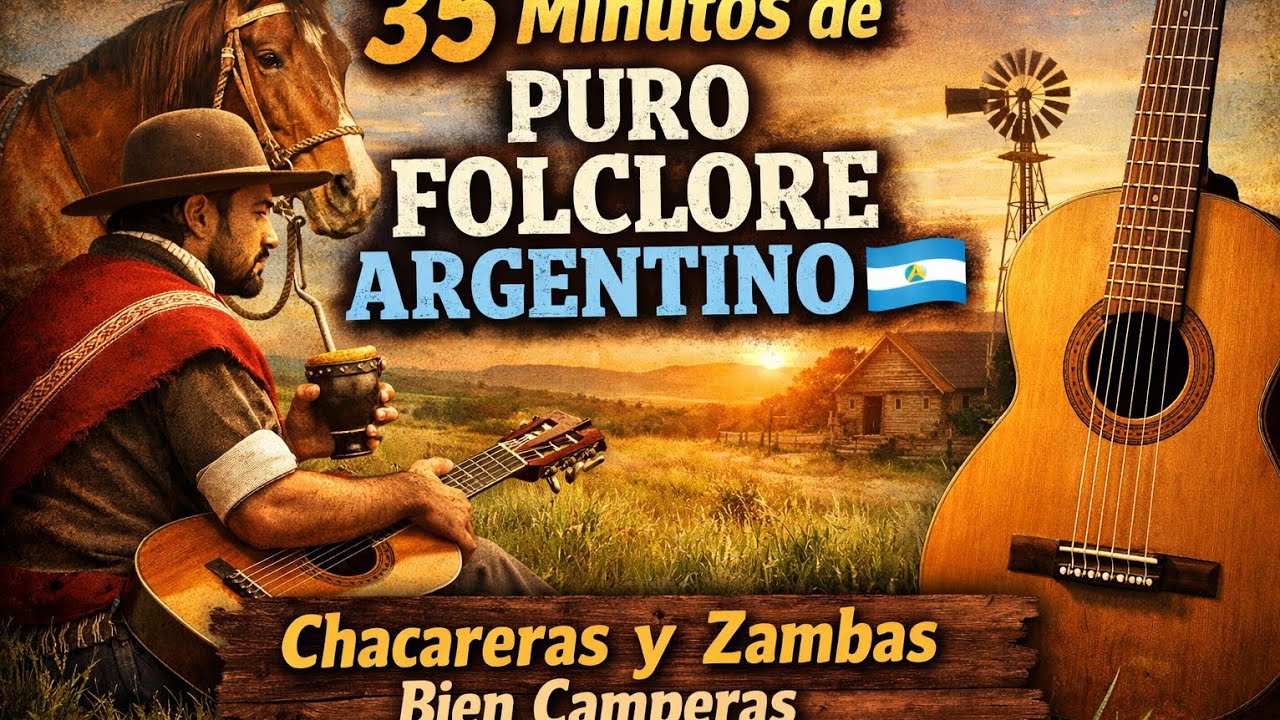 “35 Minutos de Puro Folclore Argentino 🇦🇷 | Chacareras y Zambas Bien Camperas”