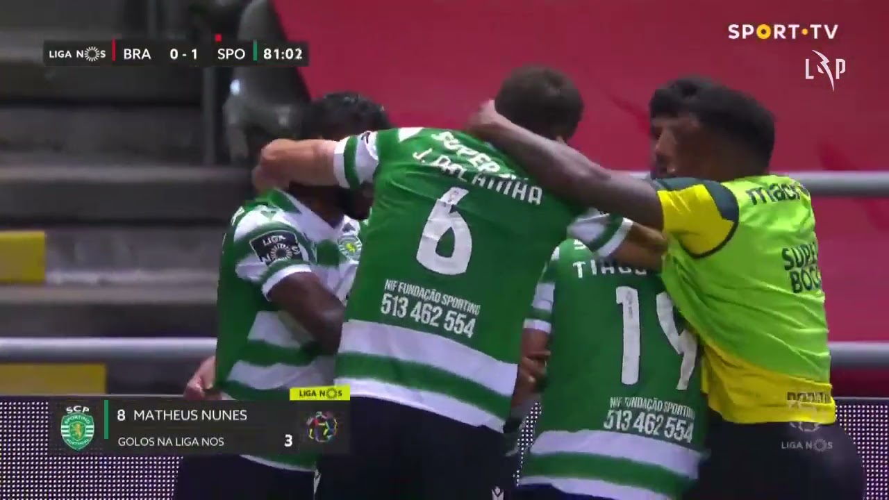 Goal | Golo Matheus Nunes: SC Braga 0-(1) Sporting (Liga 20/21 #29)