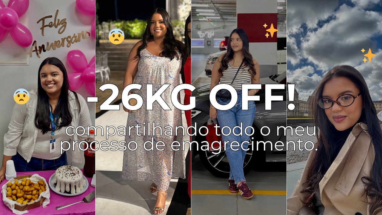 EMAGRECI 26KG! | Meu processo REAL de emagrecimento 