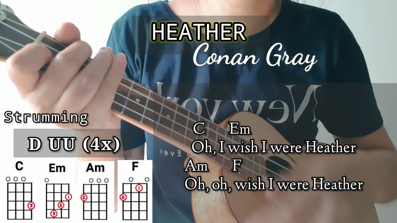 HEATHER - Conan Gray | Ukulele Tutorial-Cover