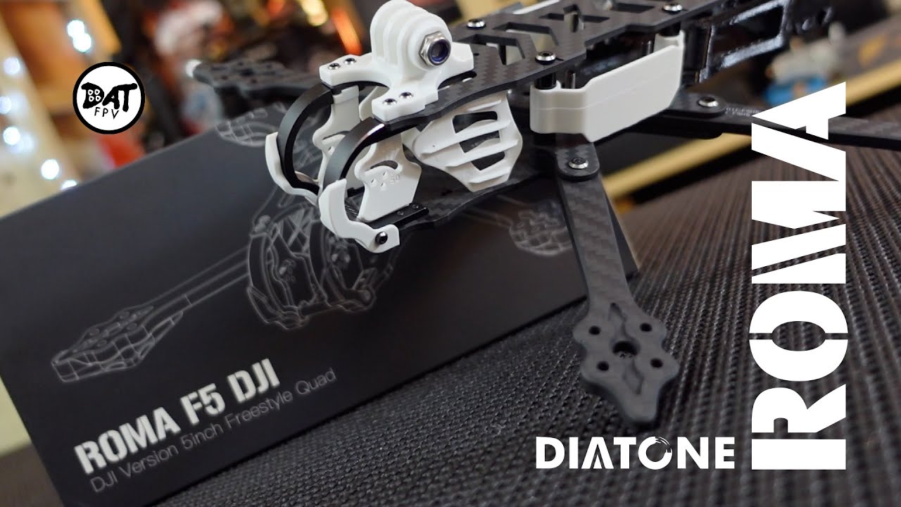 Diatone Roma F5 fpv Freestyle Quad DJI Frame build and Review