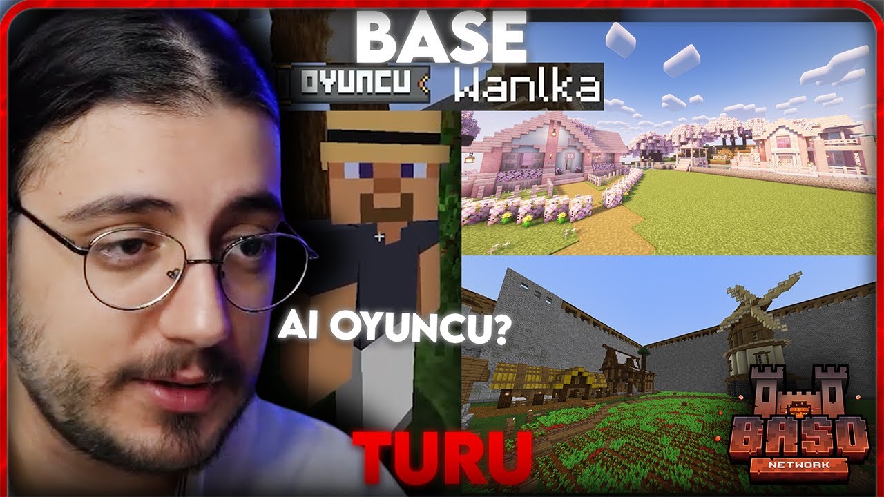 Baso, KENDİ MİNECRAFT SUNUCUSUNDA BASE TURU YAPIYOR!!