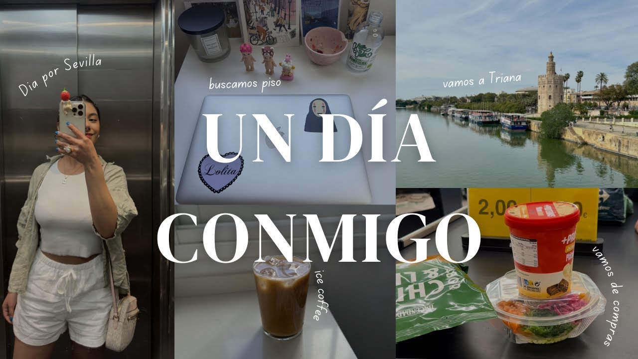 MI PRIMER VLOG | Un día conmigo buscando dónde vivir en Sevilla 🍓✨☕️