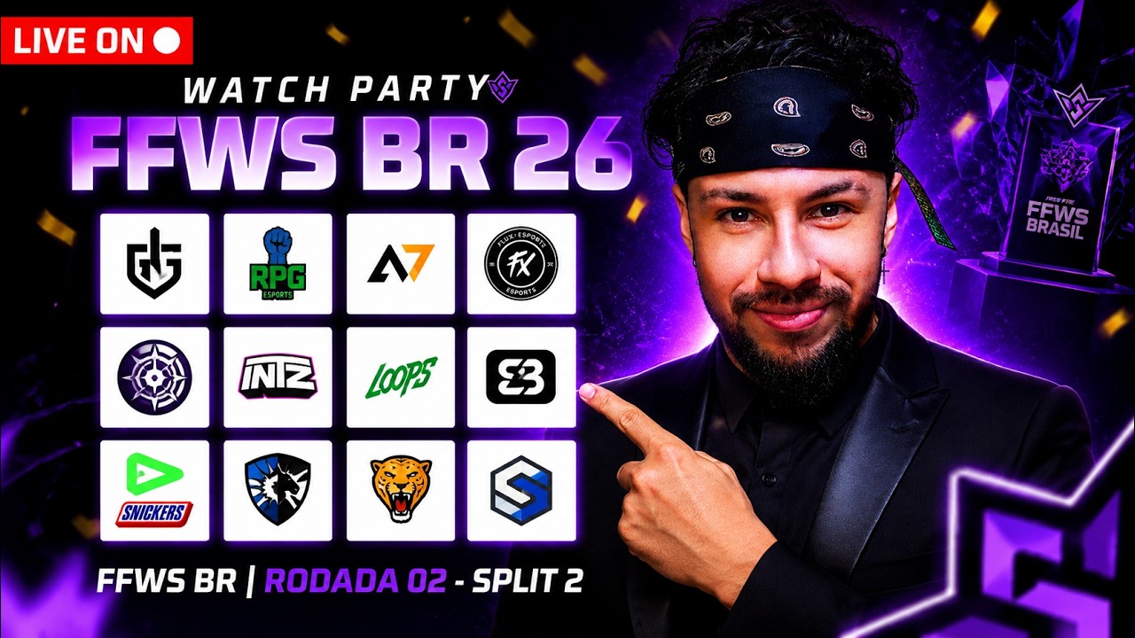DIA 2 DE WP 🔴 FREE FIRE AO VIVO: FFWS BRASIL SPLIT 2 | RODADA 2 🔥