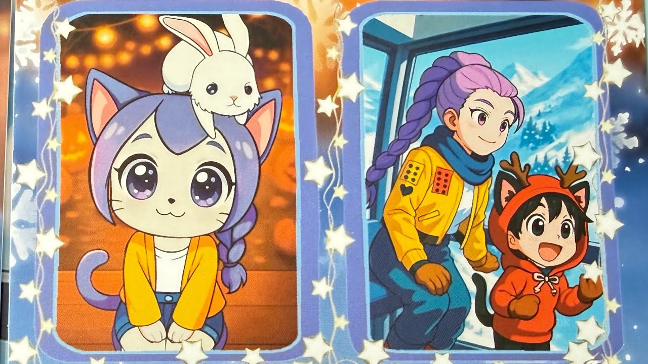 Adorable Cat Girl & Winter Adventure! 🐱❄️ Cute Anime Story for Kids