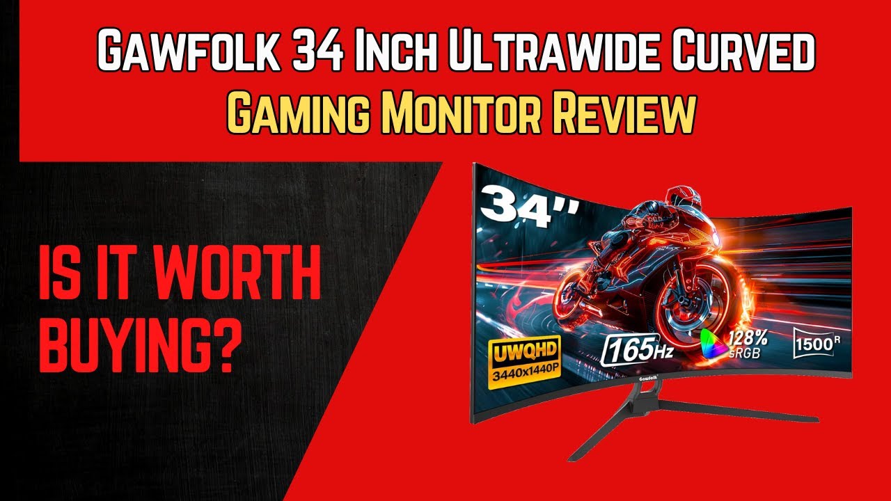 Gawfolk 34 Inch Ultrawide Curved Gaming Monitor Review