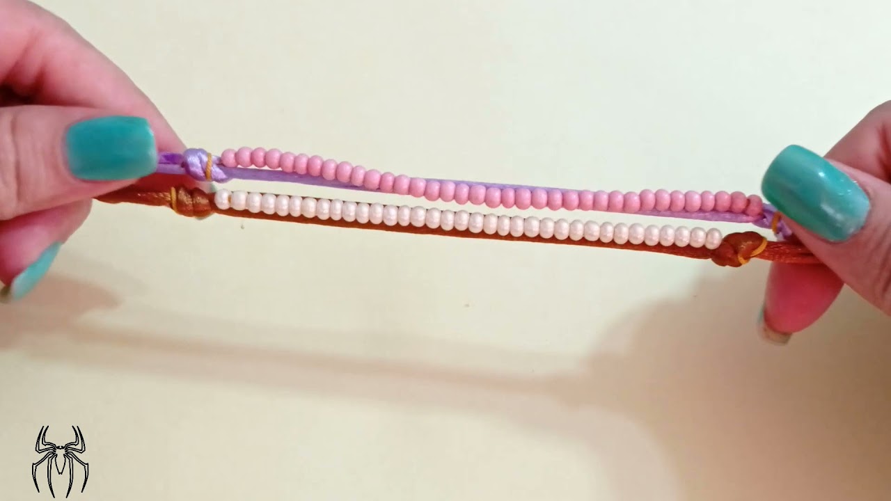 Clase #29 Pulsera doble con mostacilla Chan luu