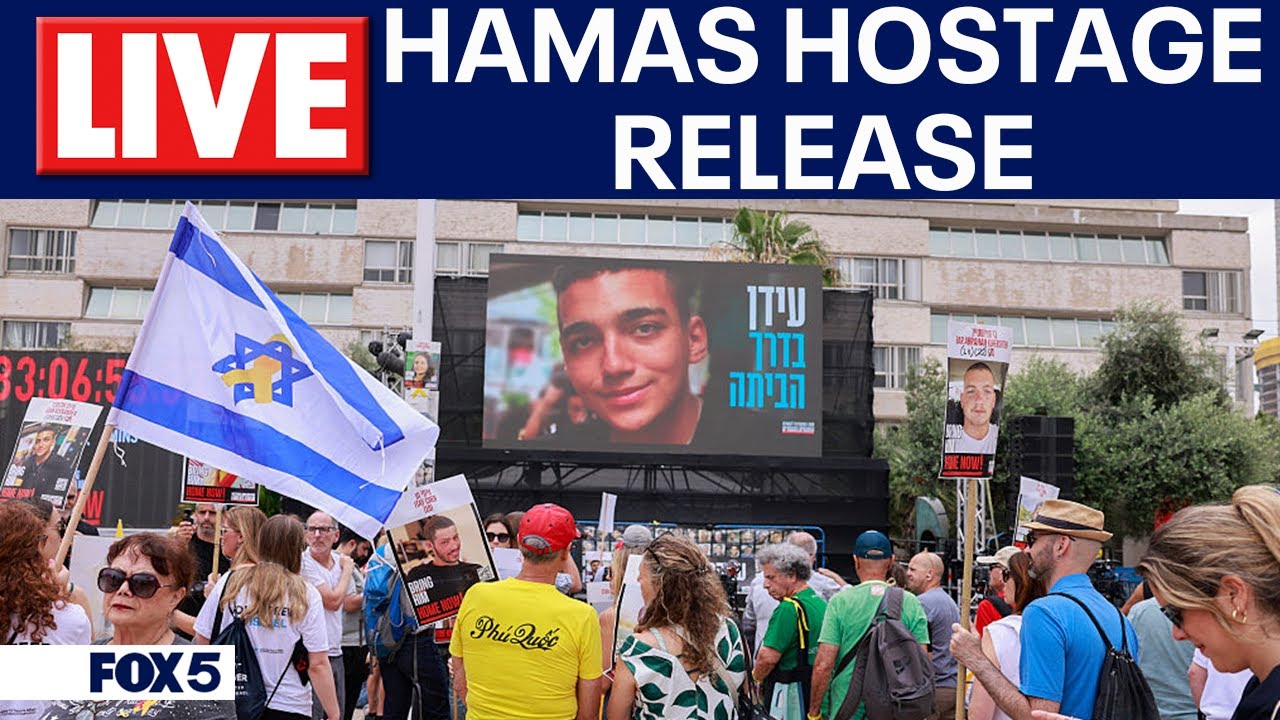 LIVE: Hamas to release last American hostage Edan Alexander, gathering at Tenafly HS  | FOX 5 DC