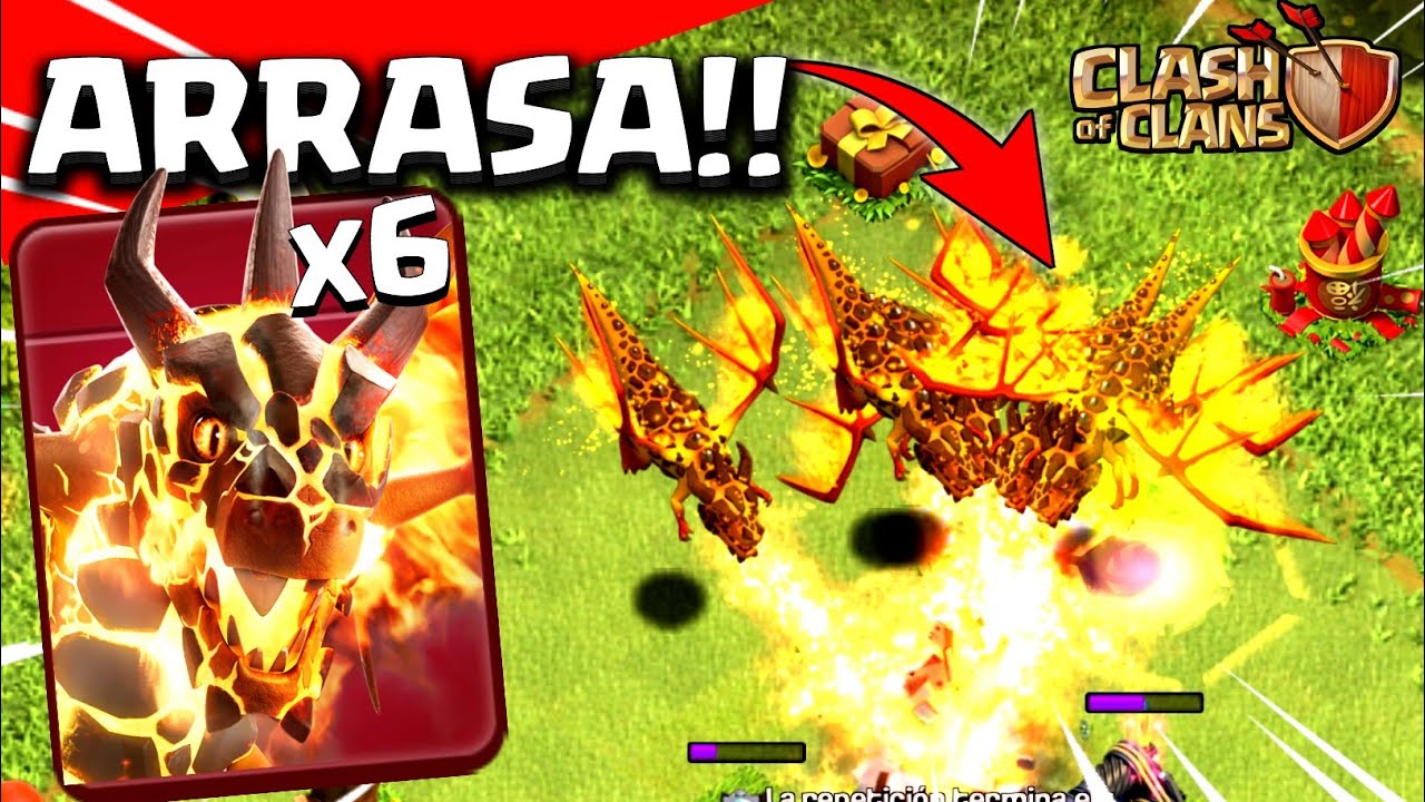 MEJOR ATAQUE 🐉🔥 CLASH OF CLANS Th14 con SUPER DRAGONES