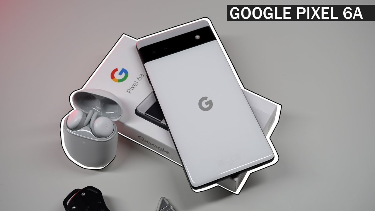 Unboxing Google Pixel 6A with Pixel Buds A series In Chalk - Google Tensor Titan M2 - ASMR