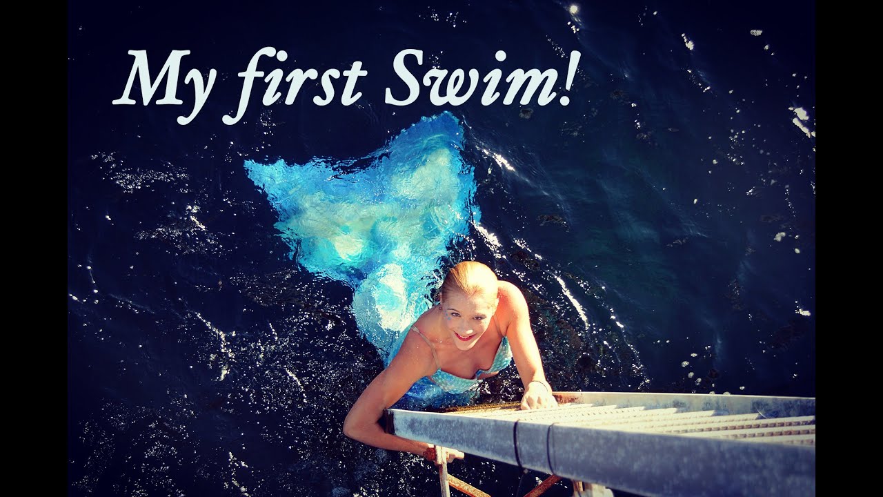 My first swim in a silicone mermaid tail!