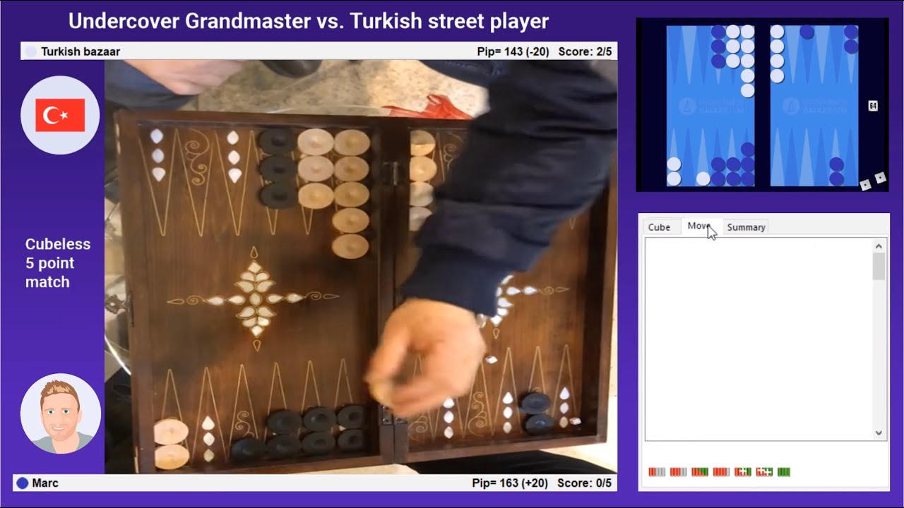 Undercover Grandmaster vs Turkish street player (Analyzed)