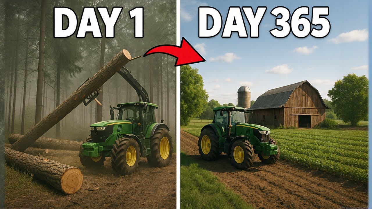 I Started With $0 and Transformed a Forest Into a Farm in 365 Days!