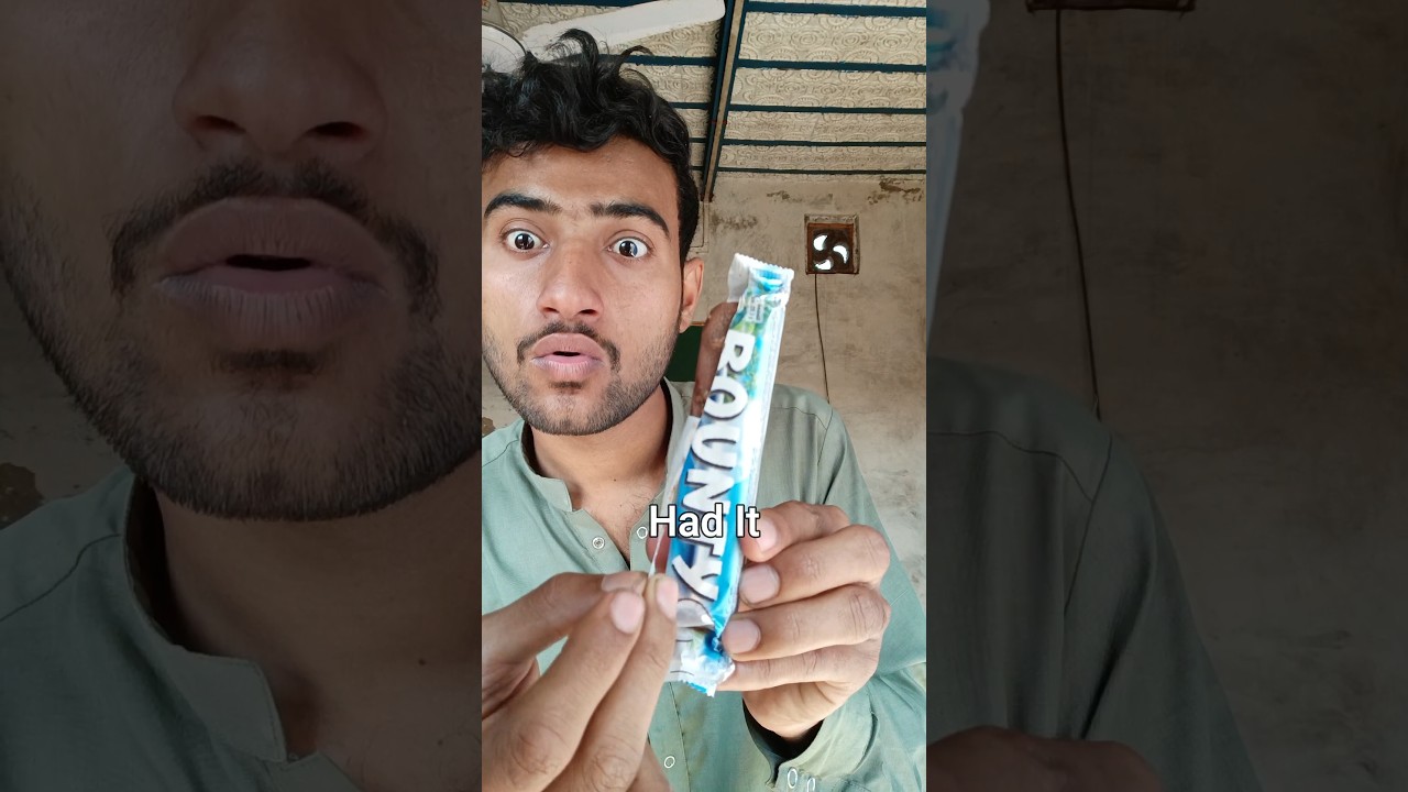I had Bounty chocolate bar for the first time in my Entire Life         #shorts