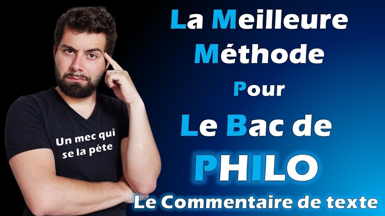 BAC DE PHILO : la meilleure méthode (Le Commentaire de Texte)