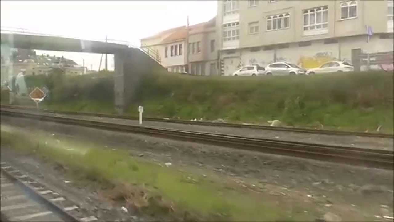 Viajando en FEVE desde Ferrol a Xubia