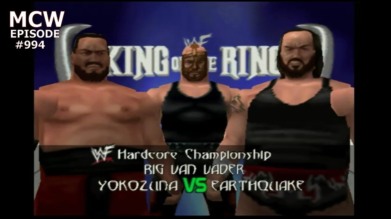 Yokozuna vs. Big Van Vader vs. Earthquake - WWF Hardcore Championship - King of the Ring - Ep. 994