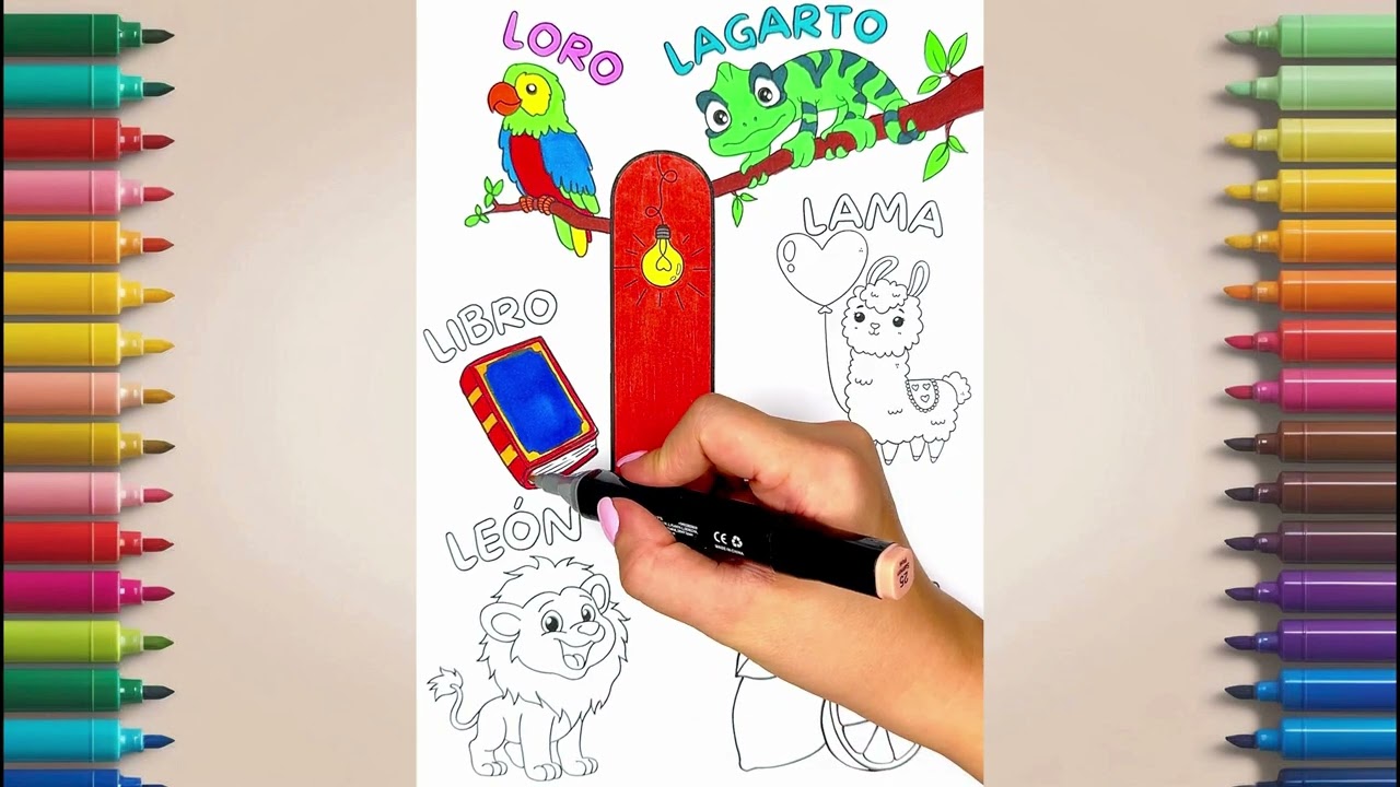 Coloreamos la letra L – dibujos divertidos para niños