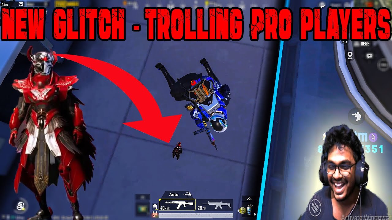 Trolling Pro Players 😀 New Glitch PUBG MOBILE