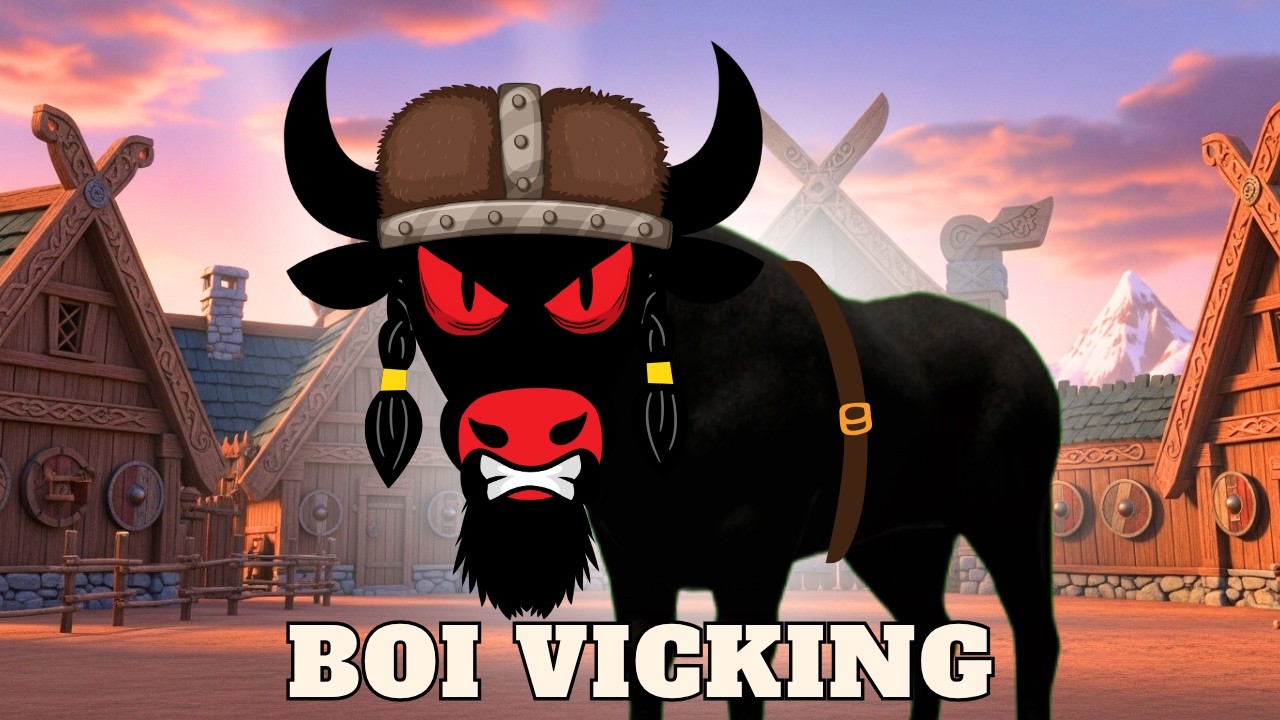 Boi da Cara Preta Vicking ⚔️ | Só Alegria Kids