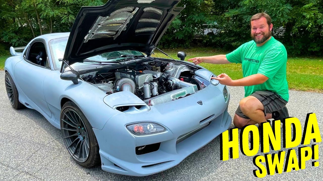 Я построил TURBO Honda K20 и заменил Mazda Rx7