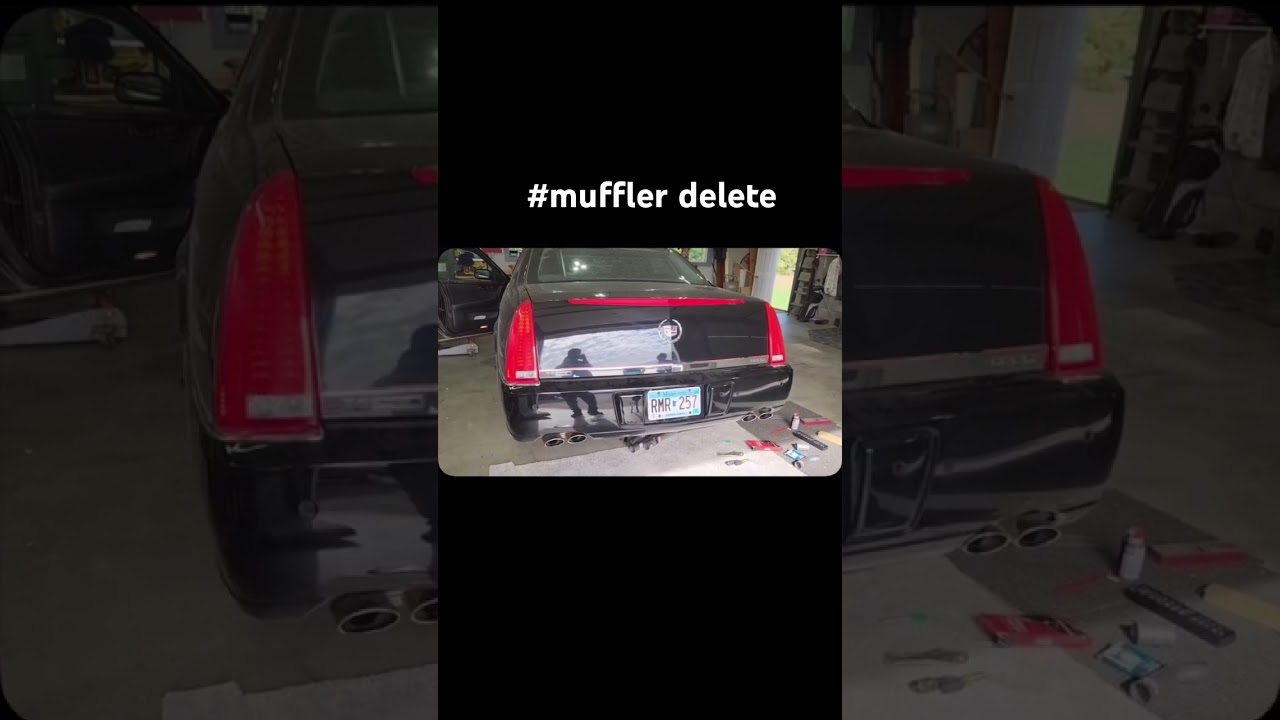 [Cadillac dts straight piped] #coldstart #mufflerdelete #cadillac 🦁