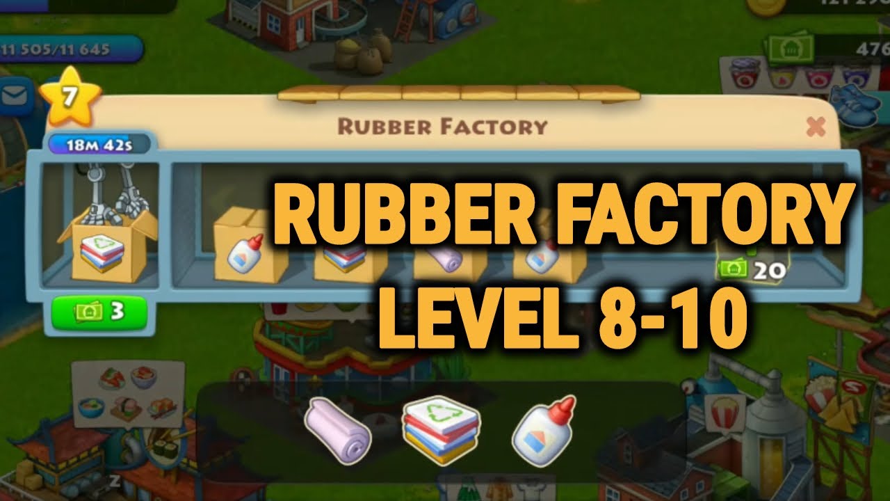 TOWNSHIP RUBBER FACTORY LEVEL 8-10 UPGRADE