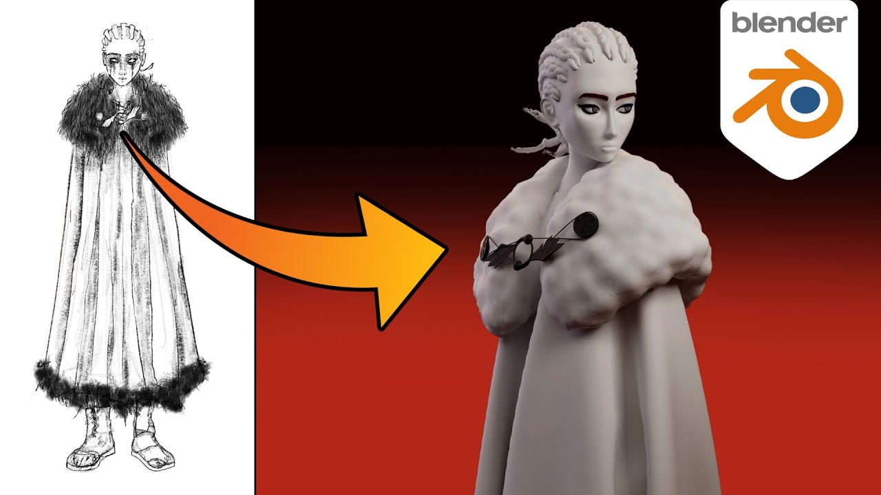 Blender Sculpting & Modeling Character - Valkyrie