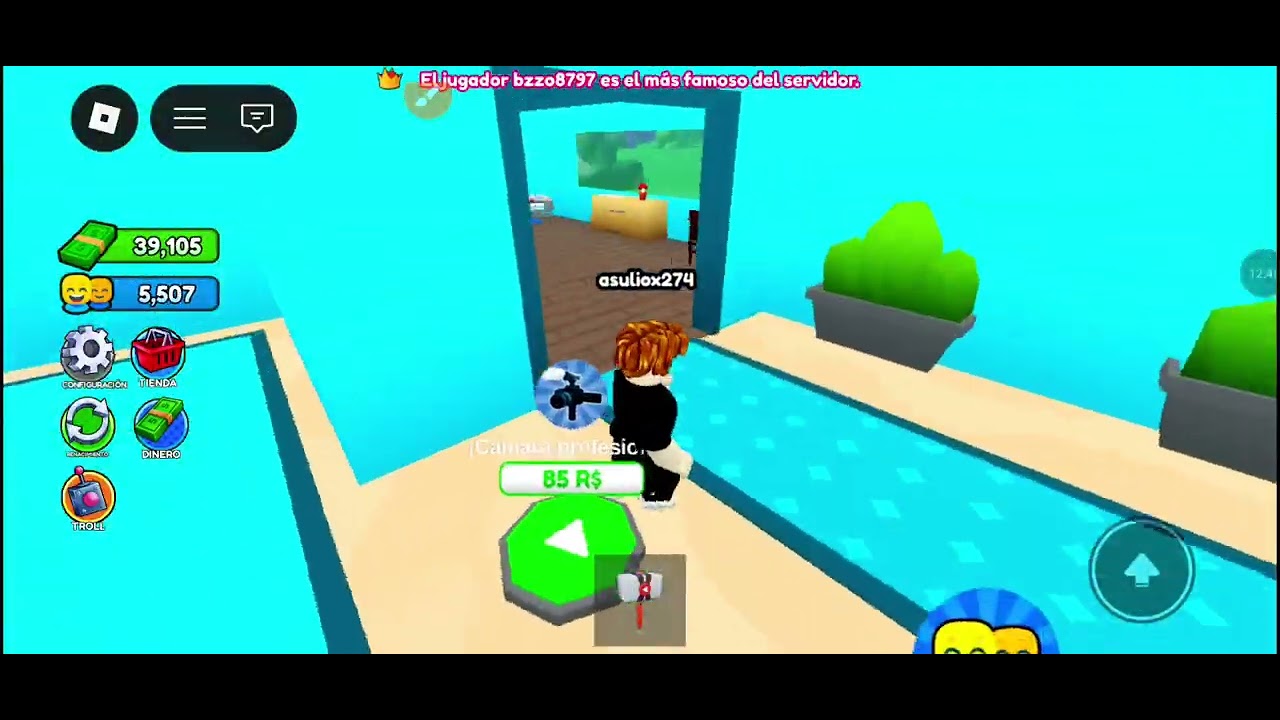 intente ser youteber en roblox