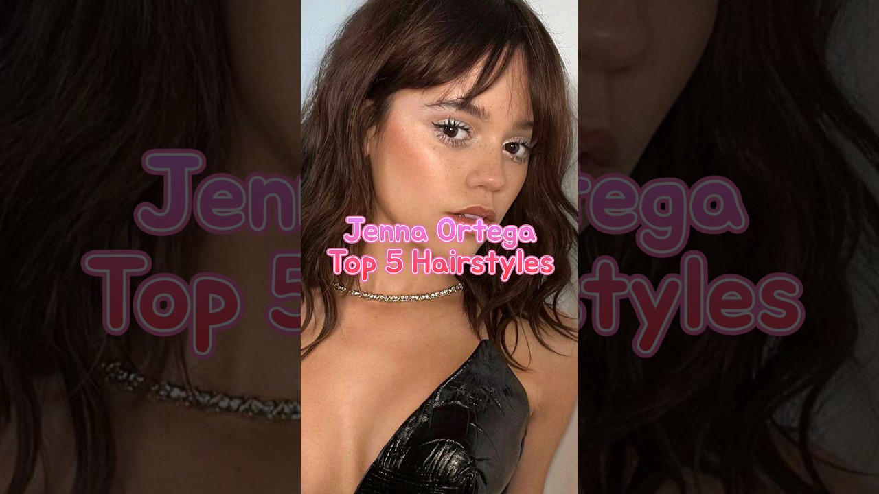 Jenna Ortega Top 5 Hairstyles #shorts #jennaortega #hairstyle #hairstyles