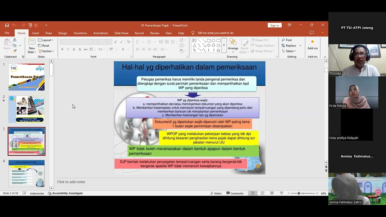 DIKLAT BREVET PAJAK AB & CTT, UMKU || Pemeriksaan Pajak