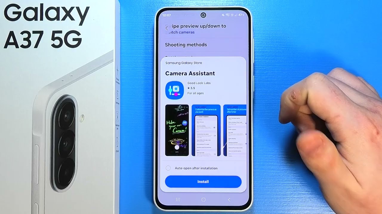 Samsung Galaxy A37 5G: How to Install Camera Assistant