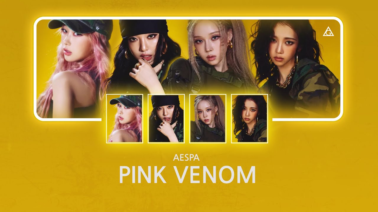 [AI Cover] aespa - Pink Venom (Lyric Video)