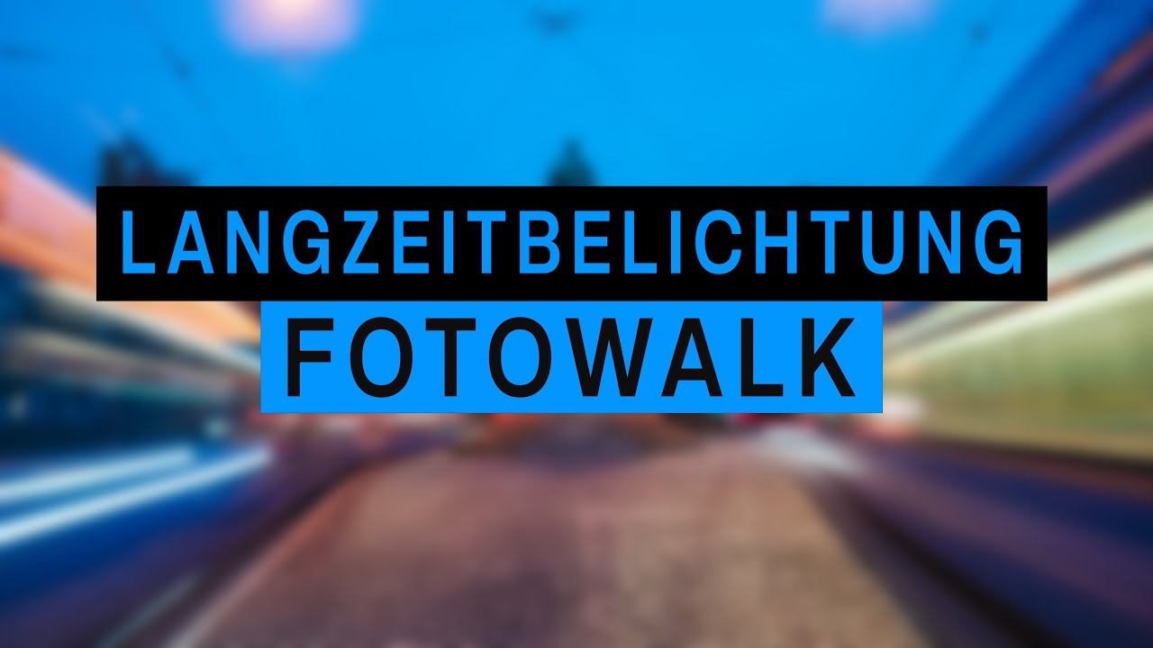 Langzeitbelichtung Fotowalk In München | Abends Lichtspuren in der Stadt fotografieren