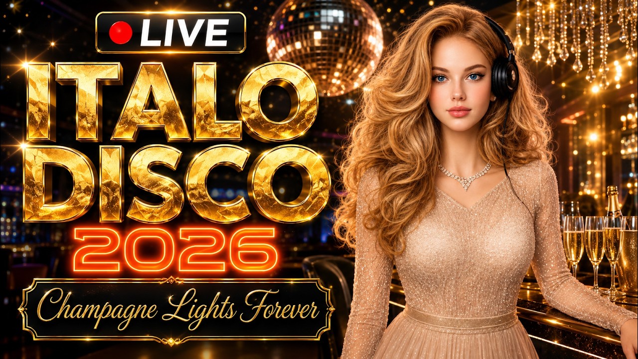 🔴 LIVE | Italo Disco 2026 🌃 Champagne Lights Forever | Neon Luxury Disco Mix