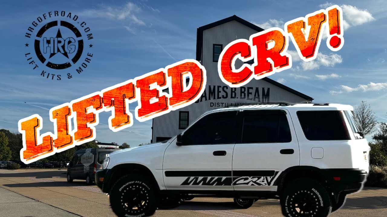 Lifted Honda CRV with the HRG Offroad kit. We install it and drive 1900 miles!
