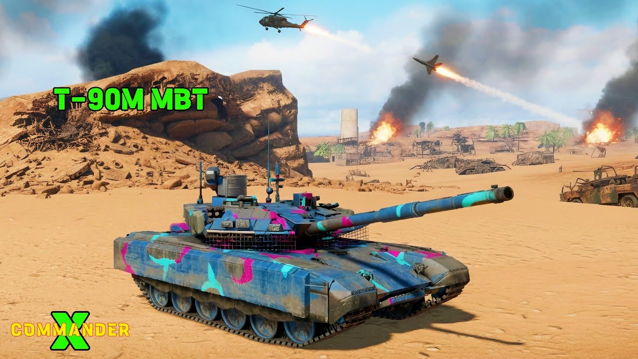 Russian T-90M Main Battle TANK | MWT tank Battles 