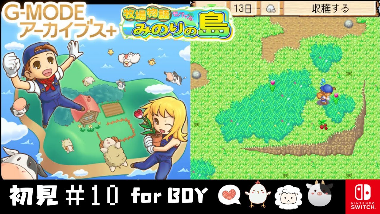 #10【牧場物語モバイルみのりの島】再配置！スズラン原野を経てのチューリップ高原【Nintendo Switch】＜動画＞
