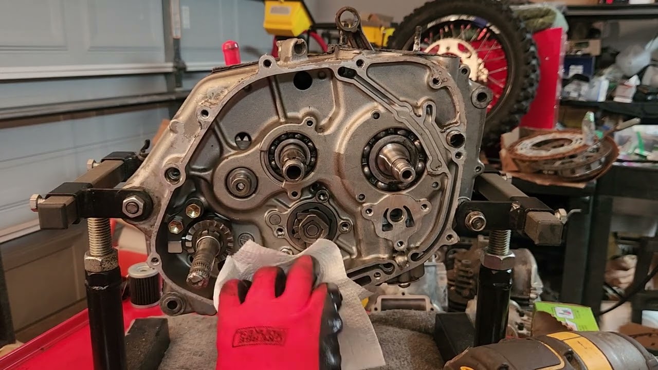 2003 - 2024 Suzuki DRZ125 Transmission & Crank Removal - Part 3 of 3 Removing Crank from Crankcase