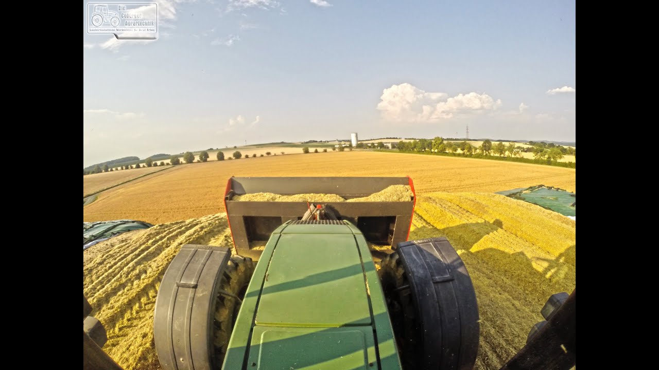 GPS Ernte Biogasanlage Großgarnstadt | Fendt | Krone | Silage | Häckseln  [HD]