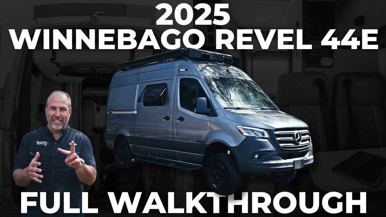 Winnebago Revel 44E AWD Class B 2025 — приподнятый вездеходный фургон для путешествий! **ПОЛНЫЙ Р...