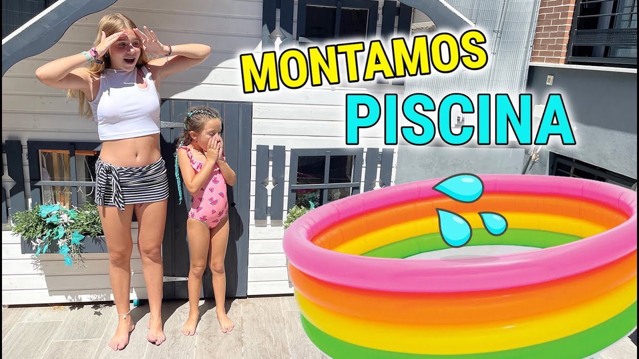 MONTAMOS UNA PISCINA EN MI CASITA DE MADERA Y NOS BA&Ntilde;AMOS POR PRIMERA VEZ / Daniela DivertiGuay