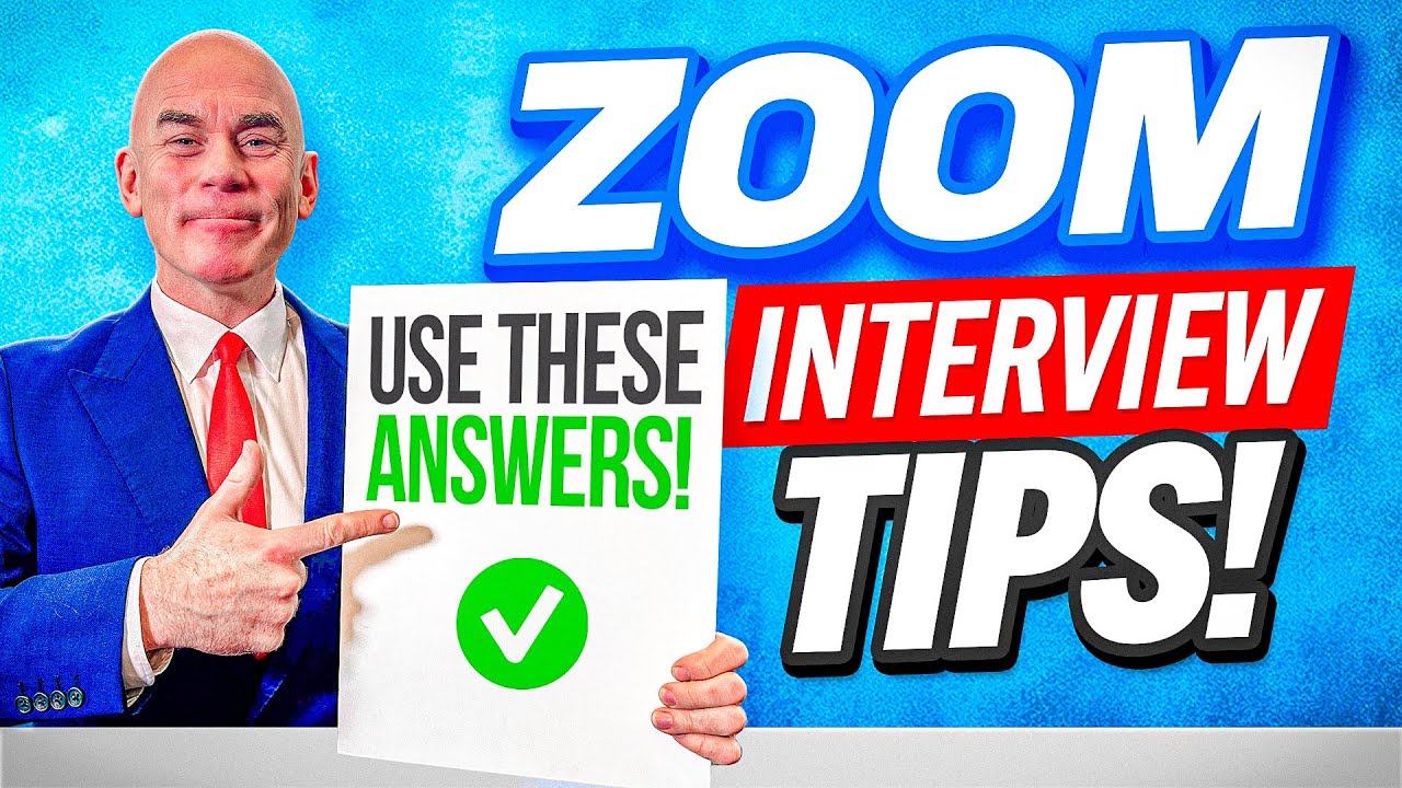 ZOOM INTERVIEW TIPS! (How to PASS a ZOOM Interview) ONLINE Interview Tips and Sample ANSWERS!