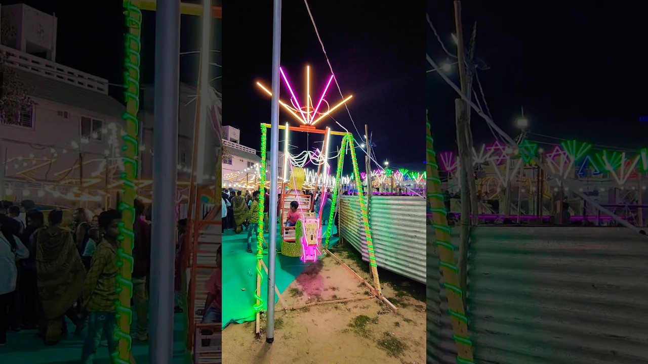 🪗Amazing Rotating Ranger  & boat jhula In Mela🪗#video#funny #trending #mela #jhula #shortvideo