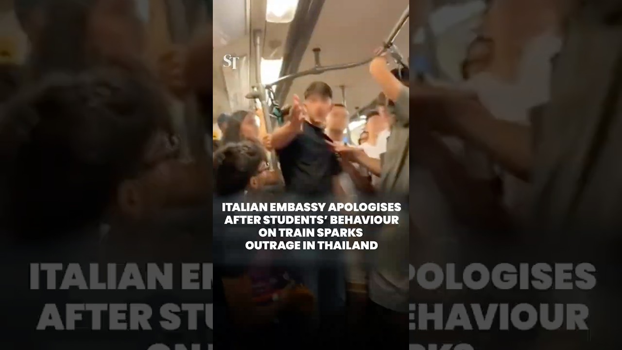 Italian embassy apologises after students&rsquo; behaviour on train sparks outrage in Thailand