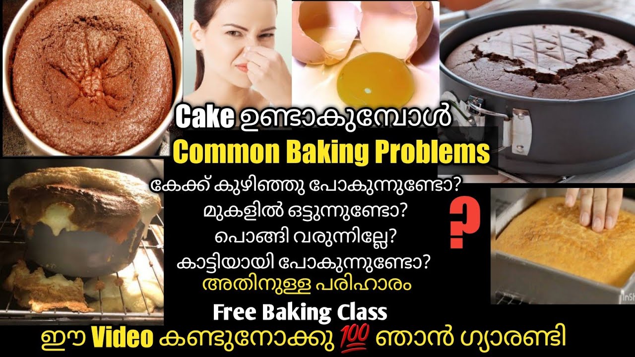 💯ഞാൻ ഗ്യാരണ്ടി/Cake ഉണ്ടാകുമ്പോൾ Common Baking Problems/ പരിഹാരം/ Free Baking Class #Rushaasrecipes