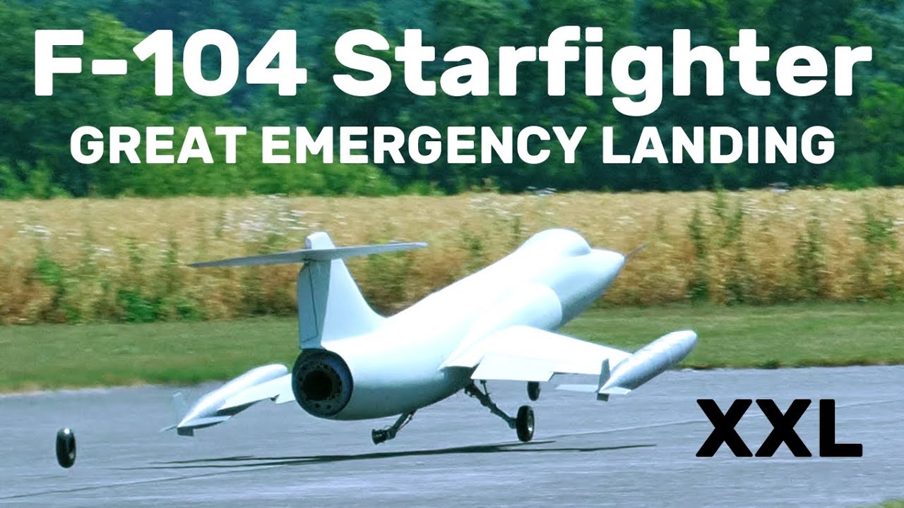 F-104 Starfighter | GREAT EMERGENCY LANDING | XXL jet RC airplane | 4K | JETS  OVER CZECH 2025
